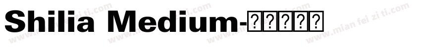 Shilia Medium字体转换